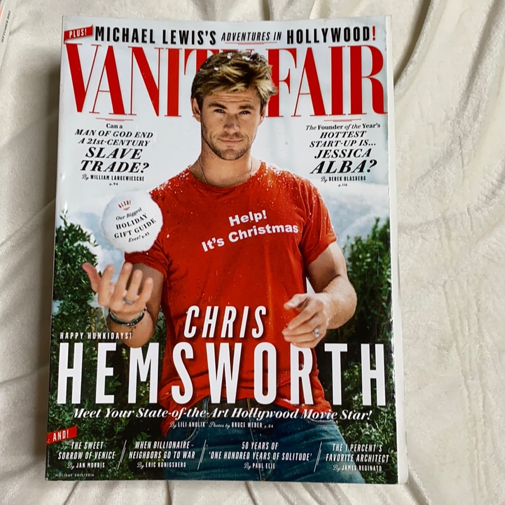 Vanity Fair Magazine Holiday 2015/2016 CHRIS HEMSWORTH